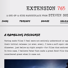 Extension 765: A Marketplace from Steven Soderbergh Extension 765: A Marketplace from Steven Soderbergh